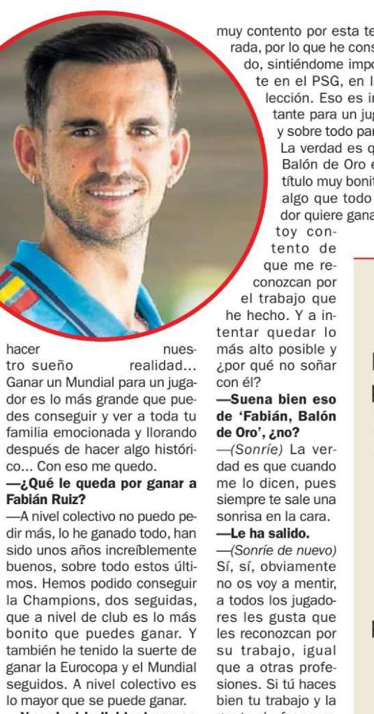 Retrato de Fabián Ruiz